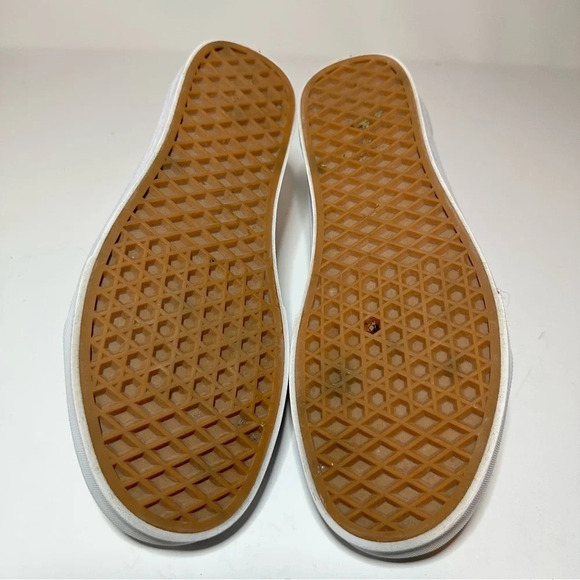 VANS Old Skool Checkerboard White Black Shoes Womens size 8 Suede (199 Box 24) - Picture 7 of 9